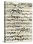 Original Manuscript of Bach's Eighth Invention-null-Stretched Canvas