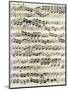 Original Manuscript of Bach's Eighth Invention-null-Mounted Giclee Print