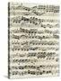 Original Manuscript of Bach's Eighth Invention-null-Stretched Canvas