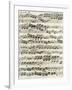 Original Manuscript of Bach's Eighth Invention-null-Framed Giclee Print