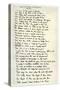 Original Manuscript of the Epilogue to the Idylls of the King, C1872-Alfred Lord Tennyson-Stretched Canvas