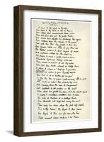 Original Manuscript of the Epilogue to the Idylls of the King, C1872-Alfred Lord Tennyson-Framed Giclee Print