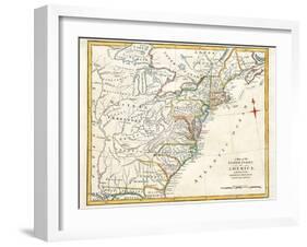 Original Map Of North America-Tektite-Framed Art Print