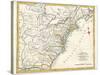 Original Map Of North America-Tektite-Stretched Canvas