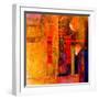 Original Oil Painting,Oil and Mixed Media on Canvas-Laurin Rinder-Framed Photographic Print