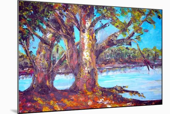 Original Oil Painting On Canvas For Giclee-null-Mounted Art Print