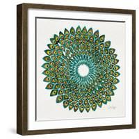 Original Peacock-Cat Coquillette-Framed Giclee Print