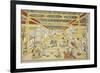 Original Perspective Picture of the Fashionable Seven Gods of Good Fortune , 1740s-Okumura Masanobu-Framed Giclee Print