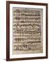 Original Piano Sheet Music-Giovanni Battista Somis-Framed Giclee Print