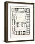 Original Plan of the Principal Storey of the New Building for the University of Edinburgh-null-Framed Giclee Print