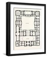 Original Plan of the Principal Storey of the New Building for the University of Edinburgh-null-Framed Giclee Print