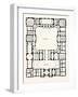 Original Plan of the Principal Storey of the New Building for the University of Edinburgh-null-Framed Giclee Print