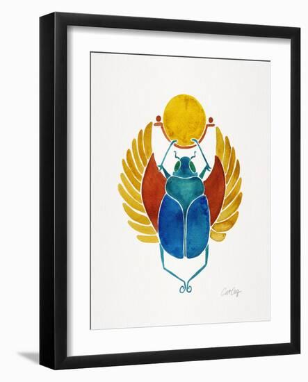 Original Scarab-Cat Coquillette-Framed Art Print