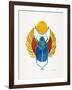 Original Scarab-Cat Coquillette-Framed Art Print