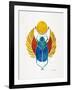 Original Scarab-Cat Coquillette-Framed Art Print