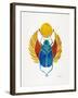 Original Scarab-Cat Coquillette-Framed Art Print