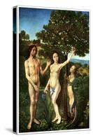 Original Sin: the Fall of Adam and Eve, C1467-1468-Hugo van der Goes-Stretched Canvas