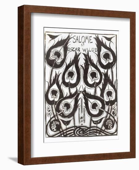 Original Sketch for the Cover of "Salome" by Oscar Wilde circa 1894-Aubrey Beardsley-Framed Giclee Print