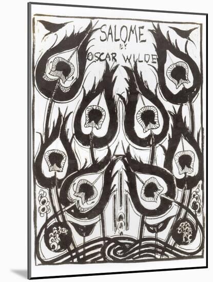 Original Sketch for the Cover of "Salome" by Oscar Wilde circa 1894-Aubrey Beardsley-Mounted Giclee Print