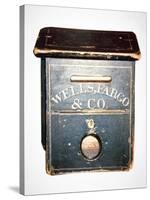 Original Wells Fargo and Co. Letter Box of the Old West, C.1880 (Wood)-American-Stretched Canvas