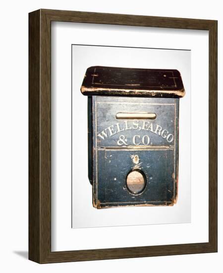 Original Wells Fargo and Co. Letter Box of the Old West, C.1880 (Wood)-American-Framed Premium Giclee Print