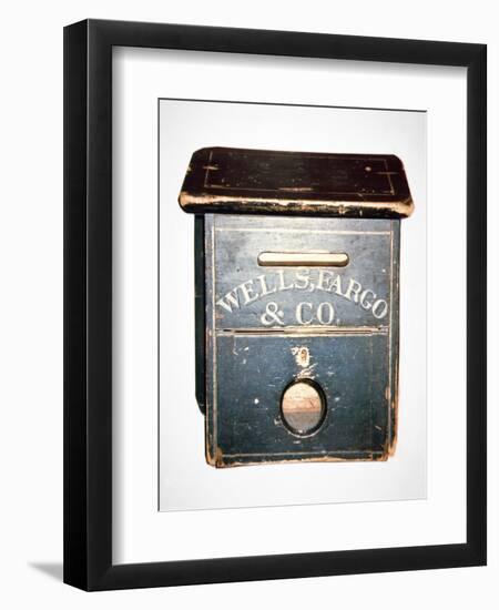 Original Wells Fargo and Co. Letter Box of the Old West, C.1880 (Wood)-American-Framed Premium Giclee Print