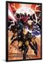 Origins of Marvel Comics: X-Men No.1 Cover: Wolverine, Storm, Cyclops, and Magneto Running-Mike Del Mundo-Lamina Framed Poster