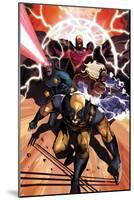 Origins of Marvel Comics: X-Men No.1 Cover: Wolverine, Storm, Cyclops, and Magneto Running-Mike Del Mundo-Mounted Poster