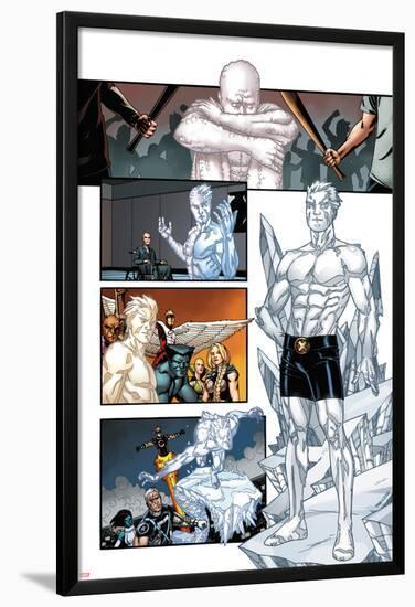 Origins of Marvel Comics: X-Men No.1: Iceman Standing-Pablo Raimondi-Lamina Framed Poster