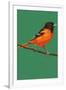 Oriole and Branch-Lantern Press-Framed Art Print