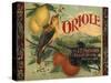 Oriole Brand - Pomona, California - Citrus Crate Label-Lantern Press-Stretched Canvas
