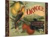 Oriole Brand - Pomona, California - Citrus Crate Label-Lantern Press-Mounted Art Print