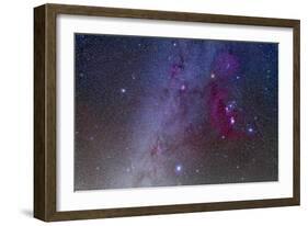 Orion and Canis Major Showing Dog Stars Sirius and Procyon-Stocktrek Images-Framed Photographic Print