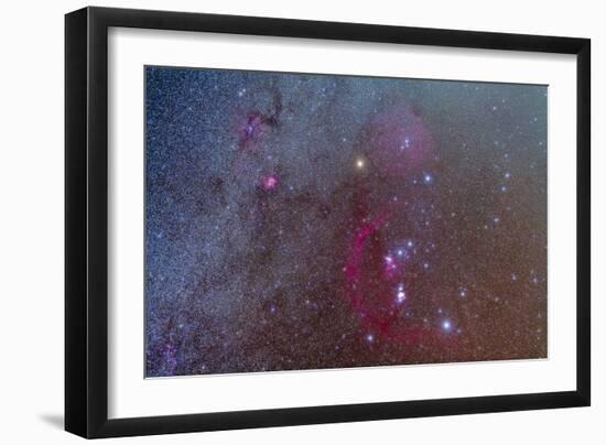 Orion and Monoceros Region-null-Framed Photographic Print