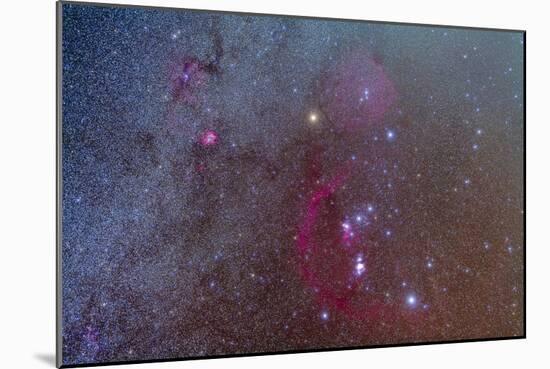 Orion and Monoceros Region-null-Mounted Photographic Print