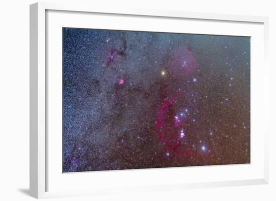 Orion and Monoceros Region-null-Framed Photographic Print