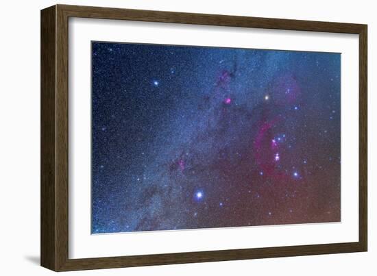 Orion and the Winter Triangle Stars-null-Framed Photographic Print