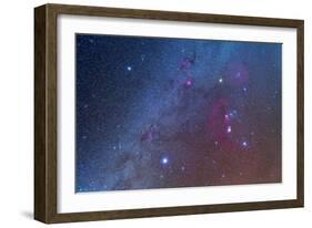 Orion and the Winter Triangle Stars-null-Framed Photographic Print