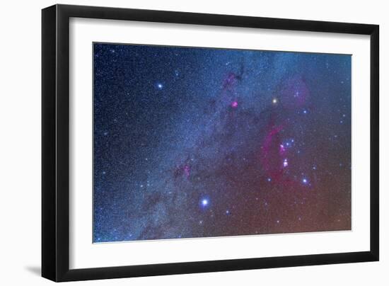 Orion and the Winter Triangle Stars-null-Framed Photographic Print