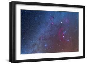 Orion and the Winter Triangle Stars-null-Framed Photographic Print