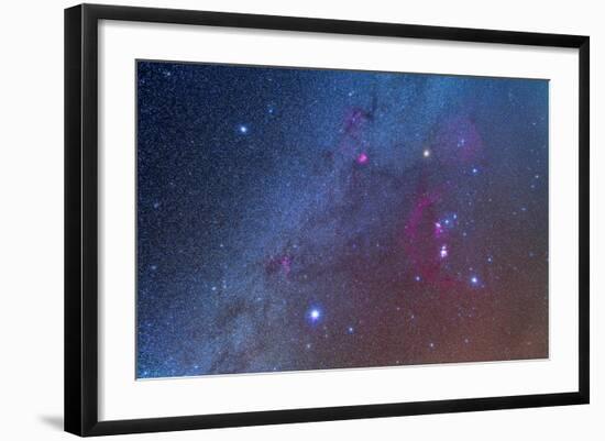 Orion and the Winter Triangle Stars-null-Framed Photographic Print