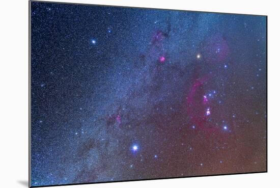 Orion and the Winter Triangle Stars-null-Mounted Photographic Print