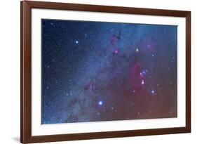 Orion and the Winter Triangle Stars-null-Framed Photographic Print