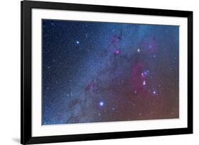 Orion and the Winter Triangle Stars-null-Framed Photographic Print