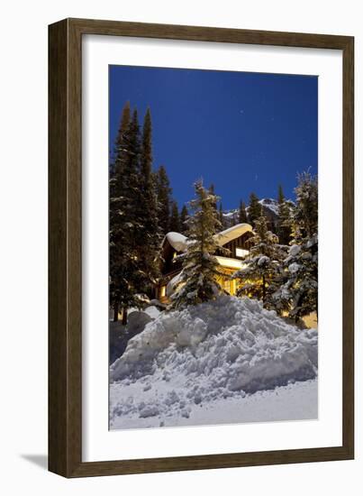 Orion Constellation Above Mount Fairview, Alberta, Canada-null-Framed Photographic Print