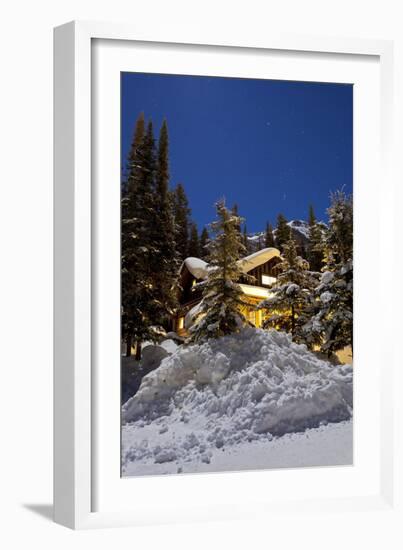 Orion Constellation Above Mount Fairview, Alberta, Canada-null-Framed Photographic Print