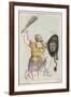 Orion Giant Hunter Clubbing a Lion-Sidney Hall-Framed Photographic Print