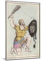 Orion Giant Hunter Clubbing a Lion-Sidney Hall-Mounted Photographic Print