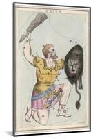 Orion Giant Hunter Clubbing a Lion-Sidney Hall-Mounted Photographic Print