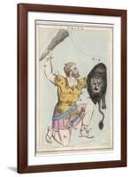 Orion Giant Hunter Clubbing a Lion-Sidney Hall-Framed Photographic Print